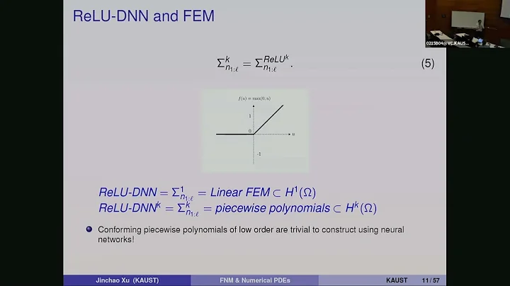 Jinchao Xu, Finite Neuron Method for Numerical PDEs