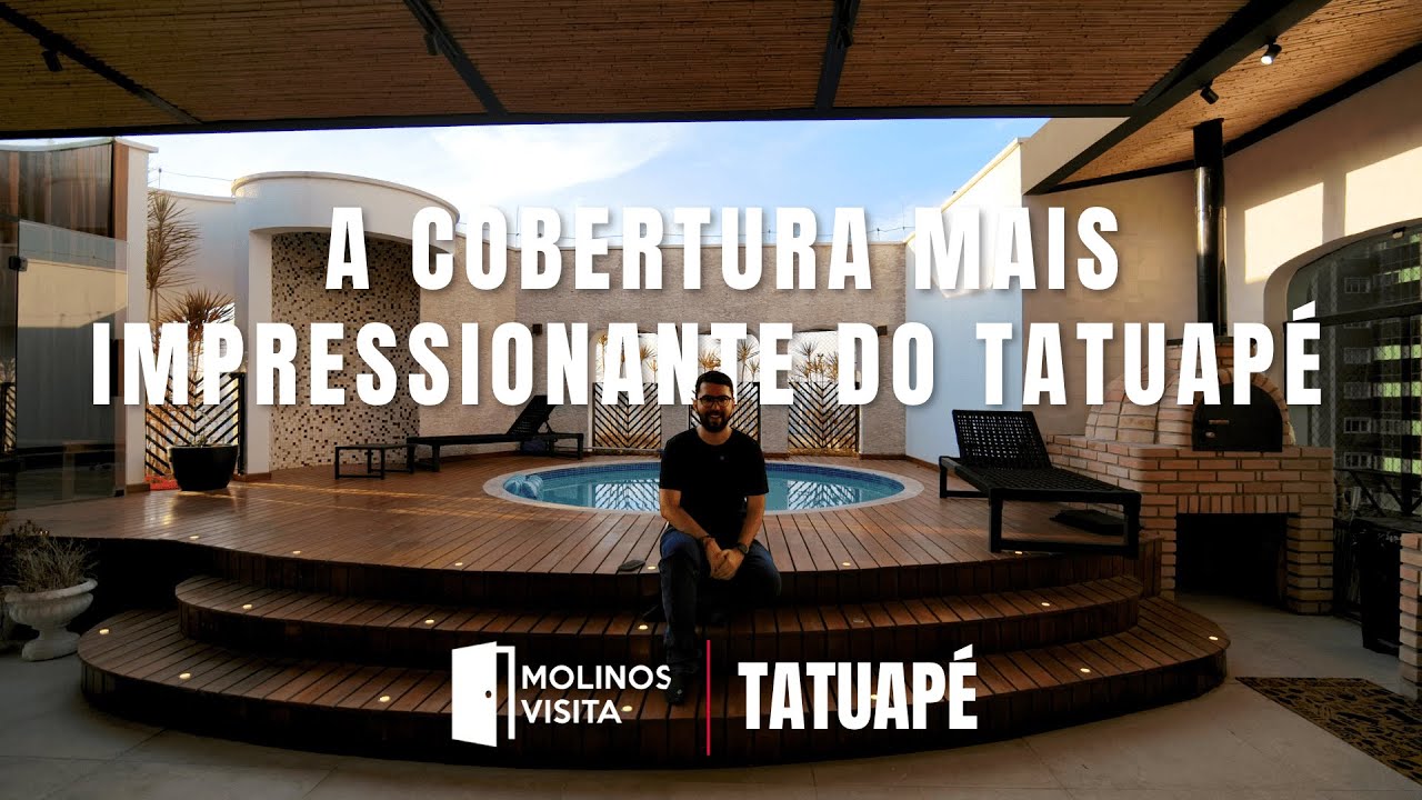 COM PÉ DIREITO TRIPLO, ESSA COBERTURA DE R$5.800.000 É A MAIS IMPRESSIONANTE DO TATUAPÉ! | MC6118
