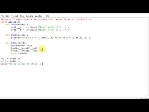 Program to pass objects as argument and return objects from function ...
