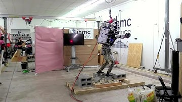 Boston Dynamics & DRC IHMC - Atlas Autonomous Robot Walking Over Partial Footholds [1080p]