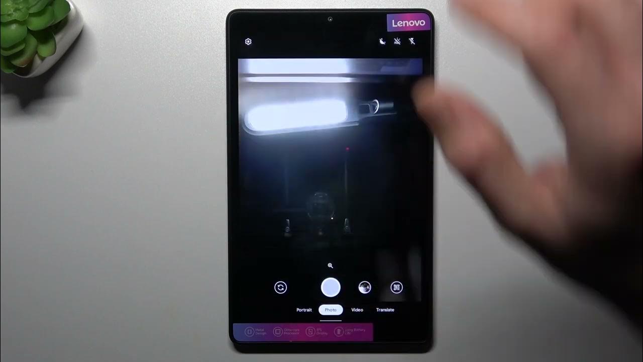 How to Turn On Front Camera Mirror Effect on Lenovo Tab M8 Camera