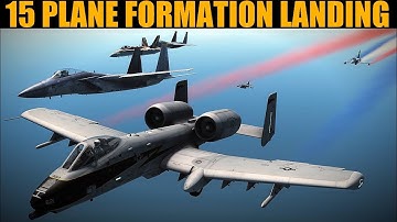 TEXTBOOK 15 Plane Formation Landing | DCS WORLD