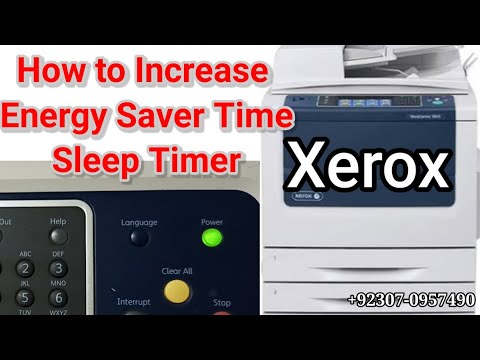 Xerox 5855/5955 Sleep Time Increased (Energy Saver) || Xerox Energy Saver Mode ||