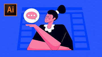 Illustrator Tutorial: Flat Illustration Character Design Process