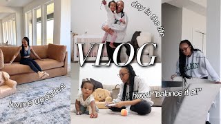 VLOG: Day in the Life of a Working Mom, New Couch, Home Updates & How I 