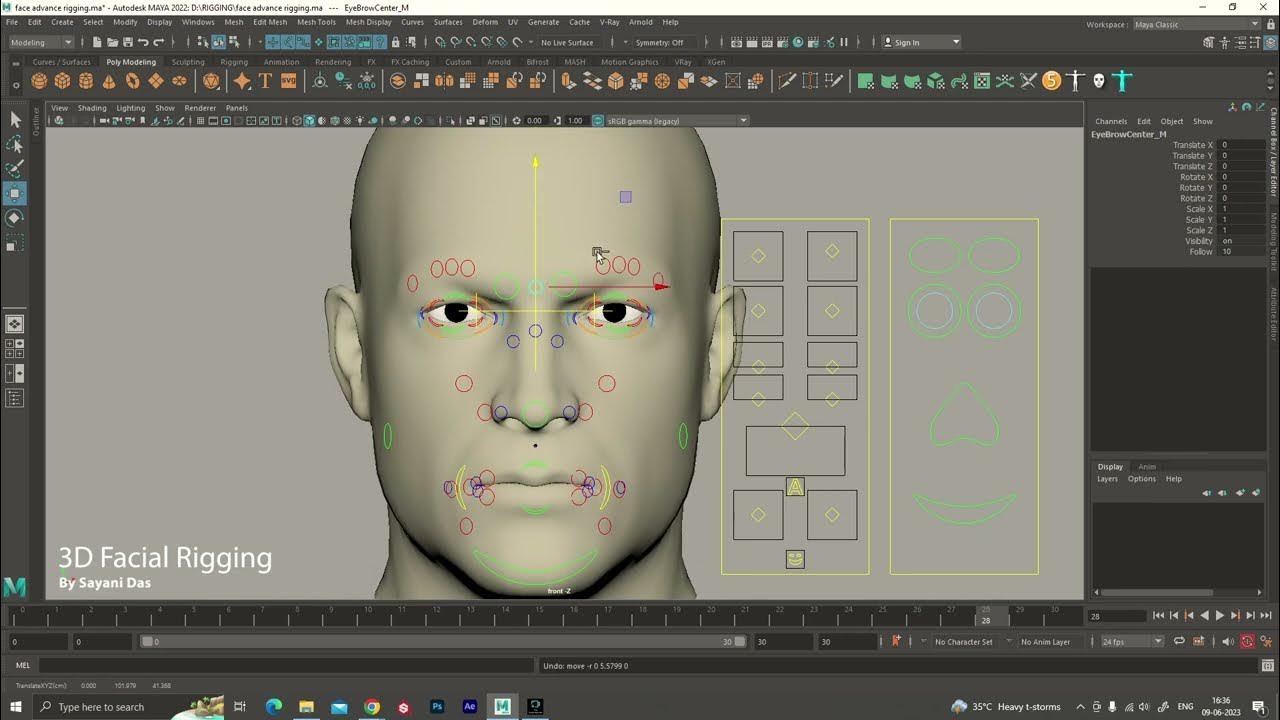 3D Facial Rigging Demo Reel _Sayani Das - YouTube