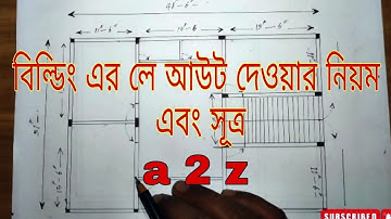 a 2 z Rules and formulas for laying out the building.বিল্ডিং এর লে আউট দেওয়ার নিয়ম  এবং সূত্র bd