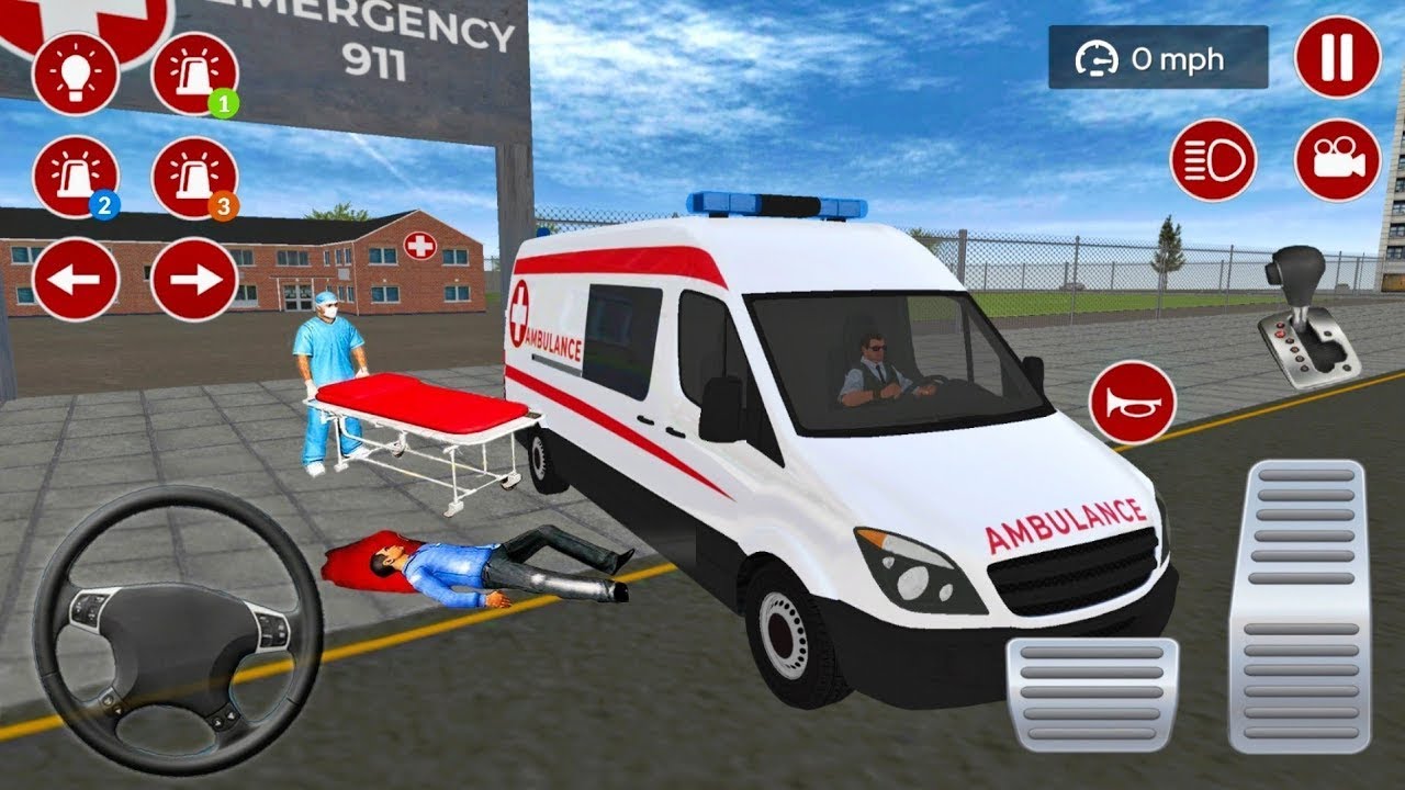 American Ambulance Emergency Simulator 2021 - Android Gameplay #1