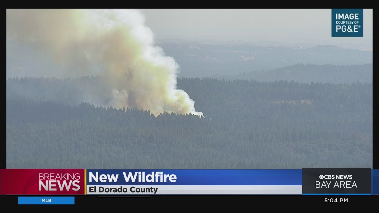 Cable Fire burning in El Dorado County west of Pollock Pines YouTube