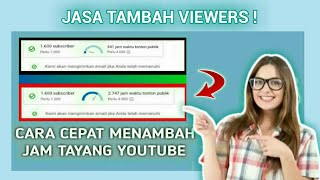 CARA CEPAT MENAMBAHKAN JAM TAYANG YOUTUBE MENGGUNAKAN JASAVIEW