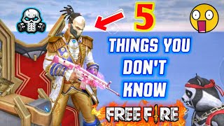5 Things You Don't Know 😲 About Free Fire || PART - 2 🔥🔥🔥 5 Things You Don't Know 😲 About Free Fire || PART - 2 🔥🔥🔥