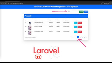Laravel 11 CRUD with Upload Image Search and Pagination