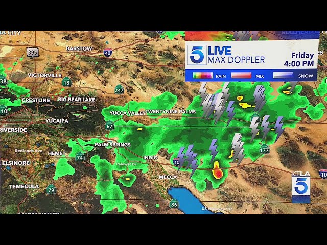 Severe thunderstorms push through SoCal before warmer weekend