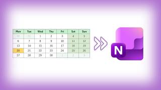 Insert Colorful Calendars into OneNote