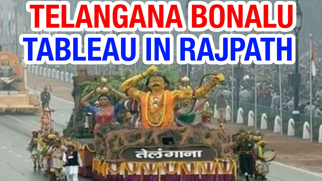 Telangana Bonalu Tableau Shakatam in Republic Day celebrations at Rajpath 26 01 2015