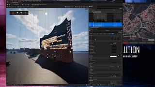 Unreal Engine 5.8 - How to use TwinBLD Plugin and Import Hamburg from Open Street Maps - Part 4 - 4K
