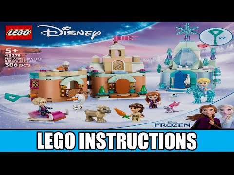 LEGO Instructions - Disney - 43278 - Mini Arendelle Castle &amp; Elsa&#39;s Ice Palace - Frozen