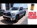 Toyota Tundra Oil Change Step by Step instructions