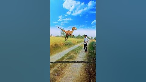 T-Rex Chase | Jurassic World dinosaur Fan Club #shorts #dinosaurs #dinosaurios #dinosaurvideo #vfx