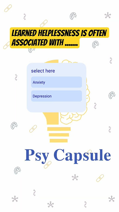 #psychology #psycapsule #education #qna #learnedhelplessness #depression#anxiety #clinicalpsychology