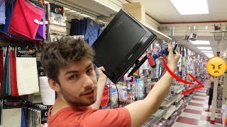 PLAYING MY PLAYSTATION IN THE DOLLAR STORE! (Kicked out by ANGRY Woman)