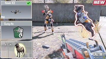 Using *New* K9 Unit Operator Skill, Gung Ho Perk & Hawk x3 Scorestreak in COD Mobile Dome Map!