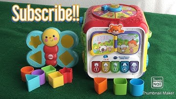 V TECH SORT AND DISCOVER ACTIVITY CUBE