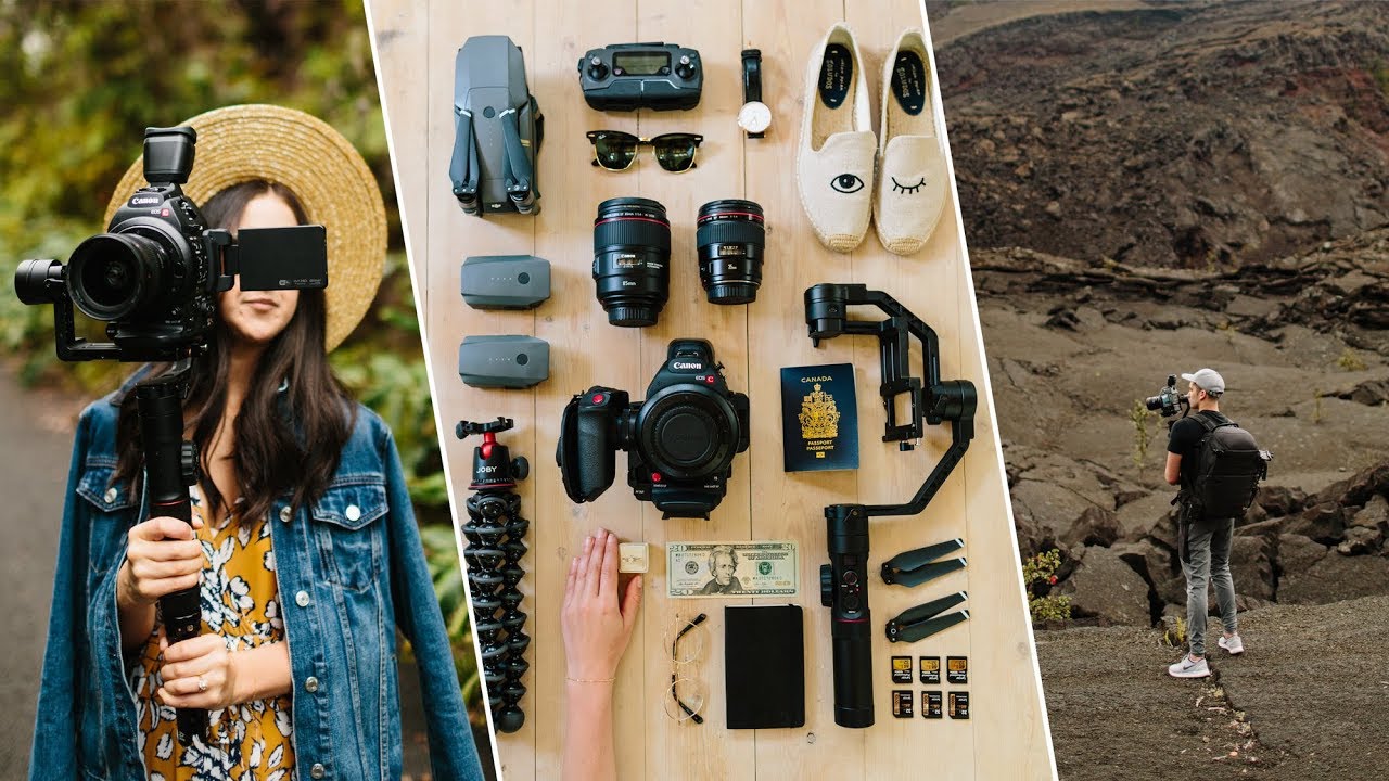 Cinematography tools in our travel gear bag