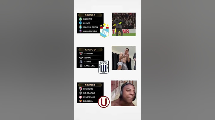 GRUPOS DE EQUIPOS PERUANOS EN LA LIBERTADORES🇵🇪 #alianzalima #universitario #sportingcristal #futbol