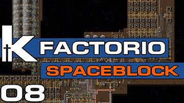 Factorio Spaceblock - Ep 08 | Red and Green Science Setups | Modded Factorio 0.18