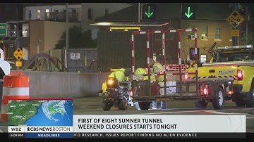 Sumner Tunnel closes Friday night for weekend repairs