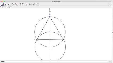 MTHE 3070 Constructions Equilateral Triangle given circle Geogebra