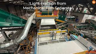 Flex Windshifter Processing Dry Mixed Recyclables