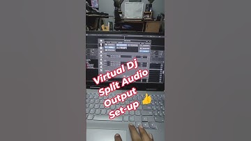 Virtual Dj Laptop Audio Output Split Cable Set-up #virtualdjtutorial #audio #setup