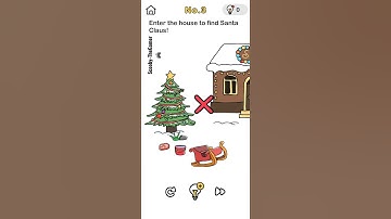 Enter the house to find santa claus!  No.3 #brainout#savesanta#gaming
