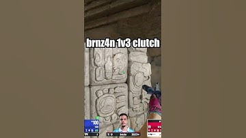 brnz4n 1v3 insane clutch 🔥 #cs2 #csgo #cs2clips #shorts