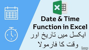 How to Use Date and Time Formula in Excel In Urdu/Hindi