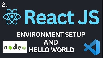 Environment Setup and Hello World Tutorial | Complete React Course #2