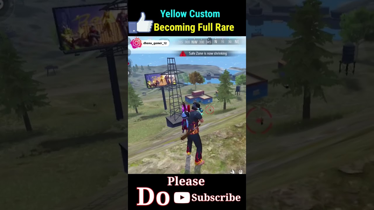 In Free Fire Yellow Custom Card Is Becoming Fully Rare 😭😱 