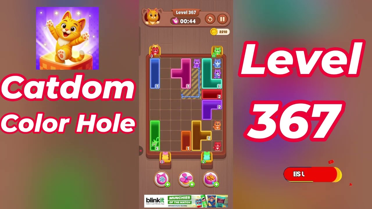 Catdom Color Hole Level 367 Walkthrough [NEW UPDATE