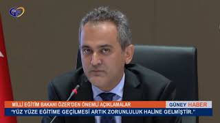 Mi̇lli̇ Eği̇ti̇m Bakani Özerden Önemli̇ Açiklamalar