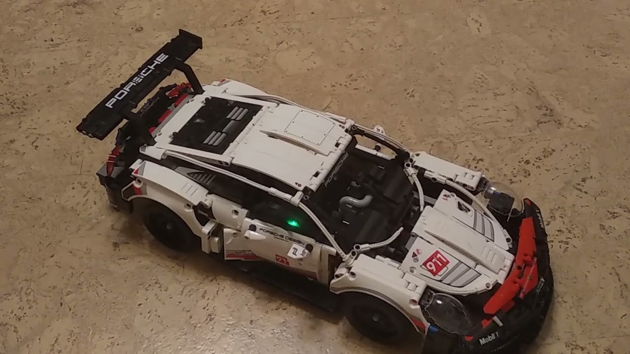 Моторизация Porsche 911 из набора LEGO Technic 42096 (версия 2)