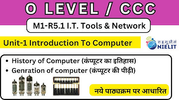 IT Tools & Network Basics (M1-R5.1) || Class 2 || Unit-1 Part-2 | O Level in Hindi Computer G