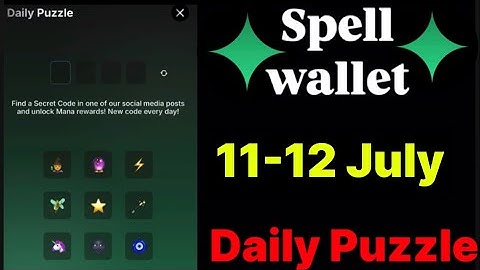 Spell wallet puzzle today 11 & 12 July  | spell wallet daily puzzle | #spellwallet #combo |