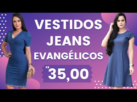 vestidos jeans baratos