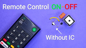 Remote Control ON-OFF Circuit Without IC..Simple Remote Control ON-OFF Switch..Diy Remote Control..
