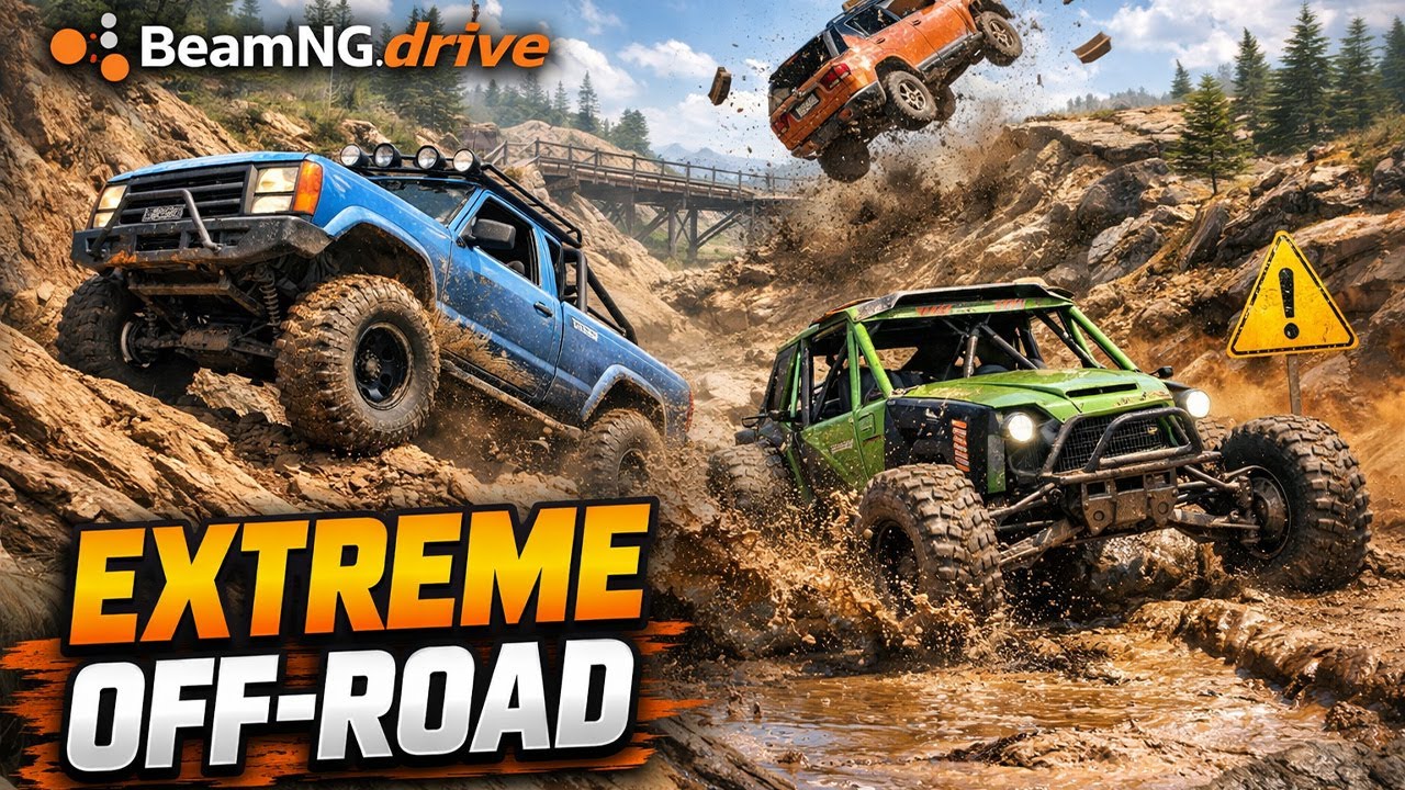 BeamNG.drive Off-Road Track Test – Extreme Terrain Gameplay