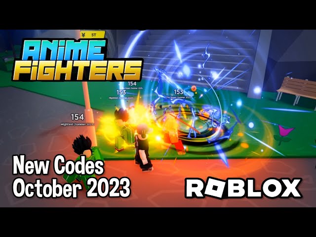 Roblox Anime Fighters Simulator New Codes October 2023 