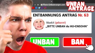 die DÜMMSTEN Entbannungs Anträge auf meinem SERVER