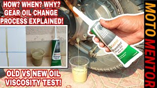 HOW TO CHANGE GEAR OIL IN HERO PLEASURE HONDA ACTIVA AND AUTOMATIC SCOOTER IN RS 70